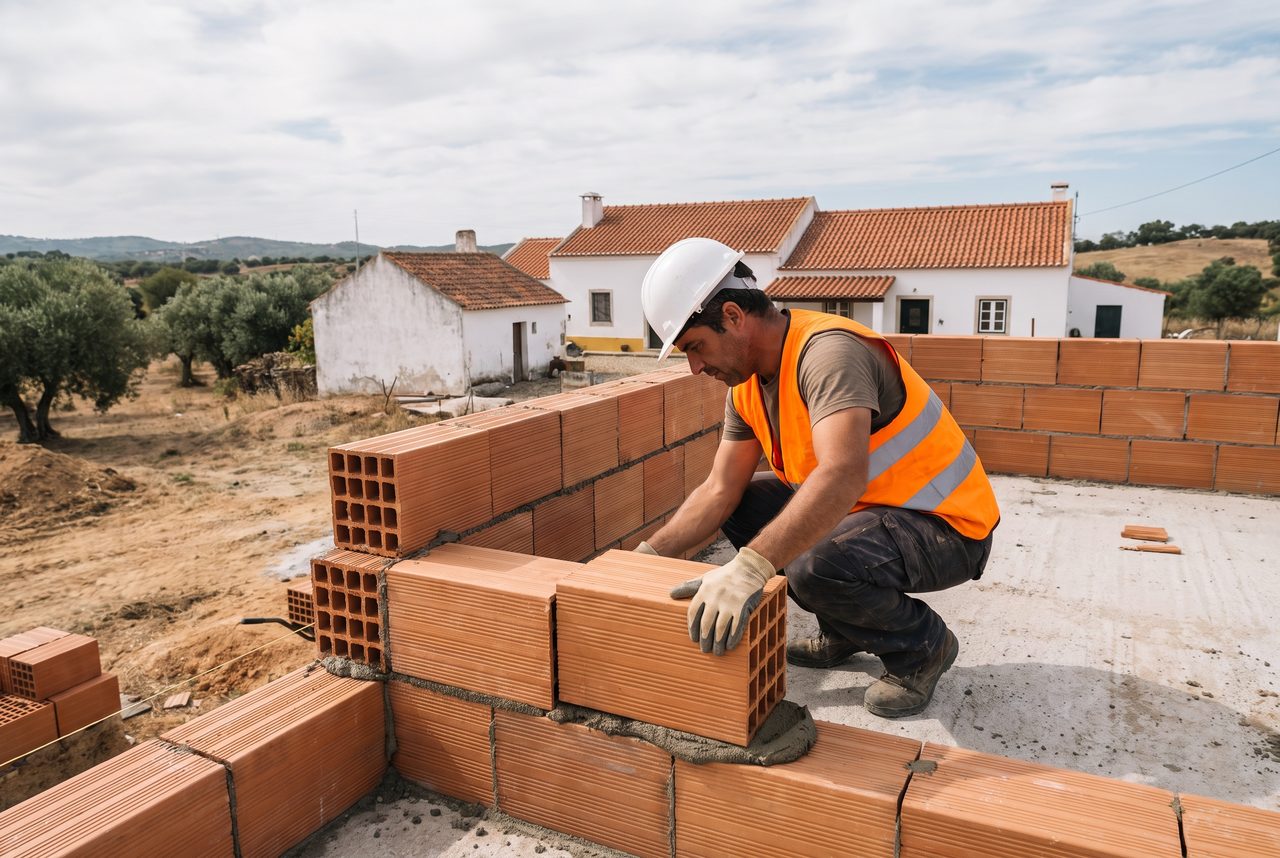 Equipa da SABN em obra de construção nova